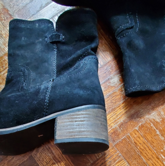 Black suede booties - Picture 5 of 10
